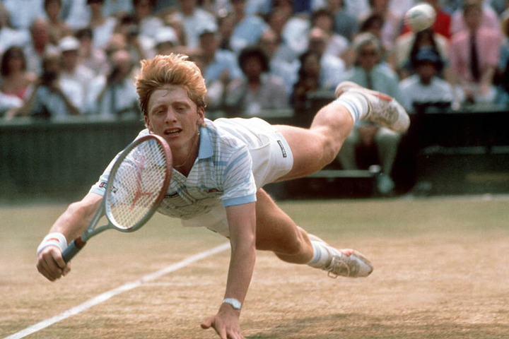 Mit 17 Jahren in Wimbledon: Damals durfte er nach US-Recht wirklich noch kein Bier kaufen.