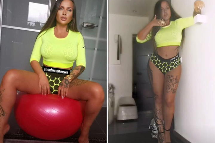 Die Montage zeigt zwei Screenshots aus den Instagram-Storys von Schwesta Ewa.