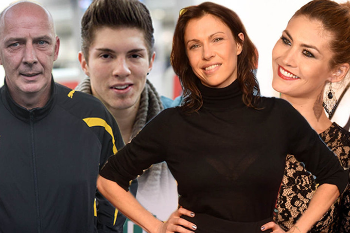 Ex-Fußballer Mario Basler (49), DSDS-Sternchen Joey Heindle (24), Schauspielerin Jana Pallaske (38) und Model Fiona Erdmann (29).