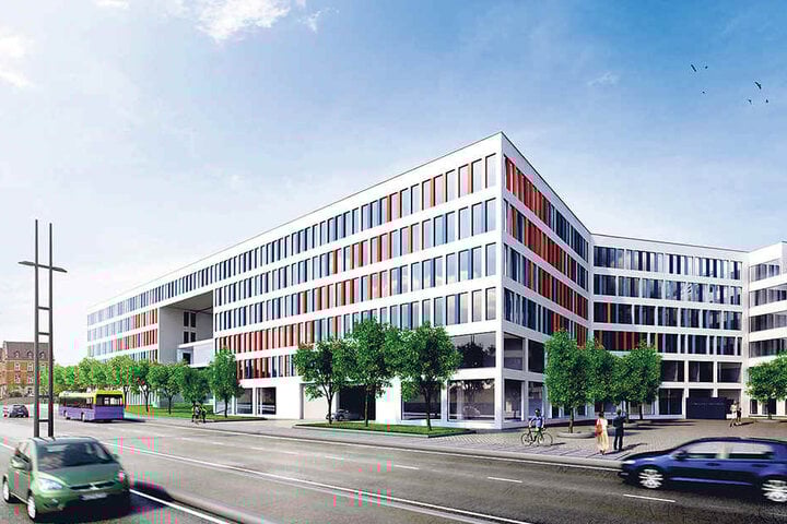 So soll das neue Technische Rathaus aussehen, wenn es in einem Jahr eröffnet wird.