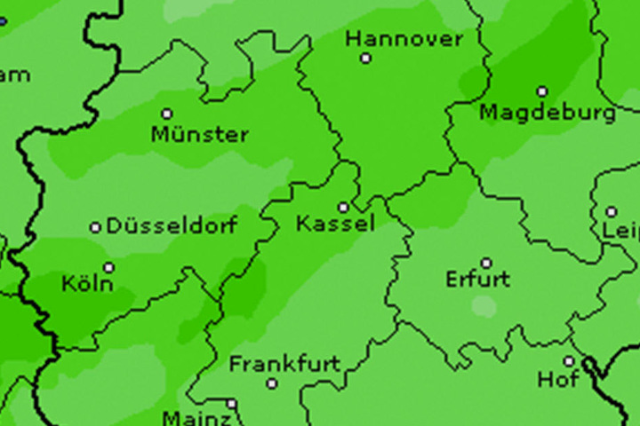 Auch das Niederschlagsrisiko hält sich in der ganzen Woche zurück.