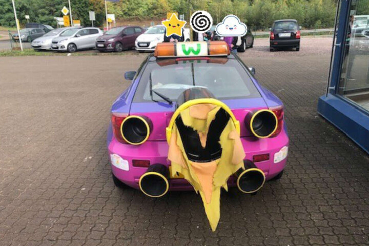 Besonders der Raketenauspuff war ein Blickfang...