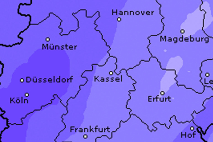 Am Freitag und Samstag wird es sehr viel Regen geben.