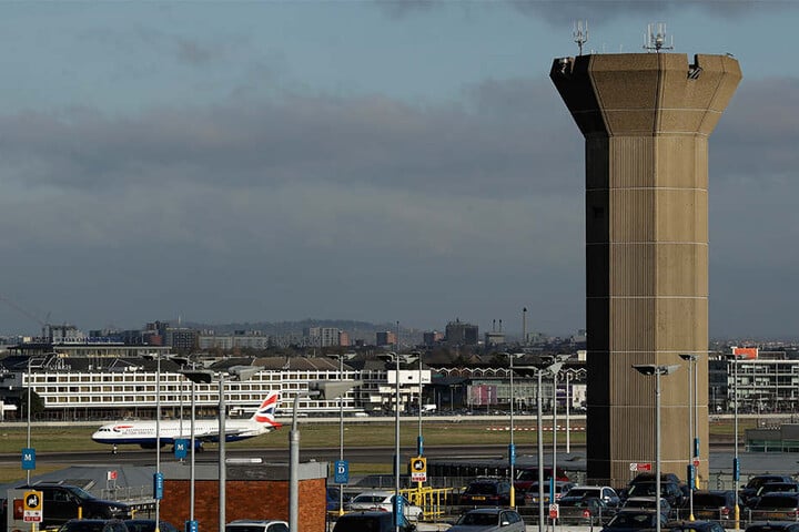 Auch der Londoner Heathrow Airport ist betroffen.