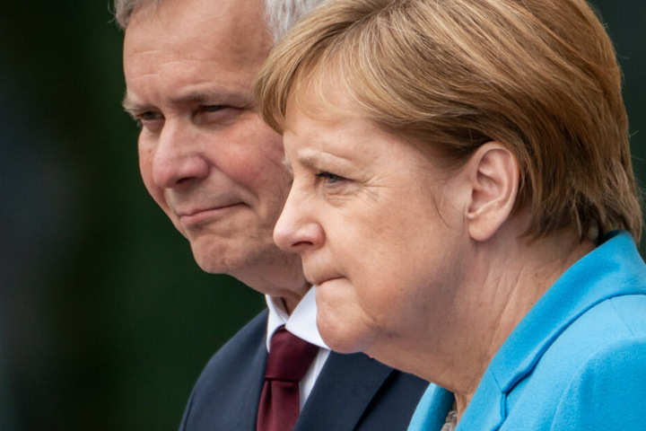Angela Merkel empfängt Finnlands neuen Ministerpräsidenten Antti Rinne.
