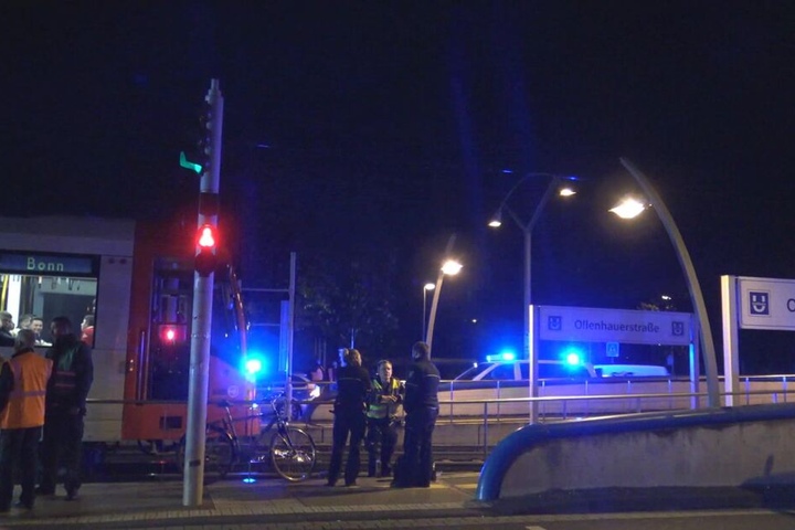 Der Unfallort an der Haltestelle "Ollenhauerstraße".