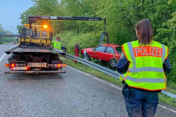 Der Wagen der älteren Dame hatte ein paar Kratzer mehr als seine Fahrerin abbekommen.