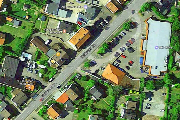An der Koblenzer Straße wurde die Razzia durchgeführt.