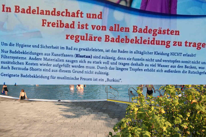 Aufklärung gibt das "Kleingedruckte": Lediglich Alltagskleidung, wie Bermudashorts sind verboten.