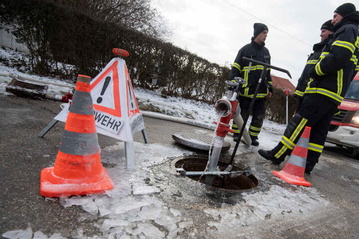 Die Temperaturen sanken auf bis zu minus neun Grad.