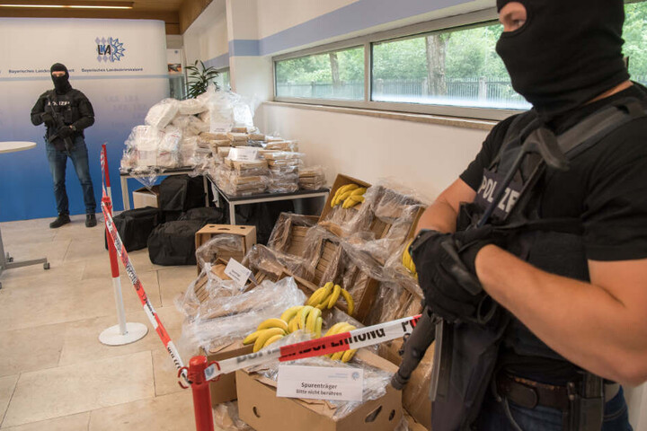 Im vergangenen Jahr konnte das LKA in Bayern ebenfalls mehr als eine Tonne Kokain sicher stellen.