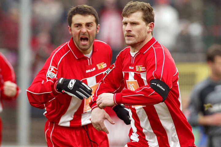 Der jetzige CFC-Co-Trainer Sreto Ristic (l.) und der aktuelle Paderborner Coach Steffen Baumgart spielten einst gemeinsam für Union Berlin.