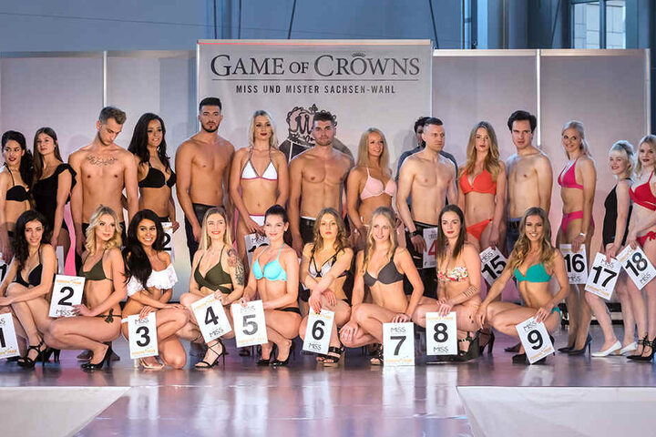 18 Mädels und fünf Jungs
kämpften am Wochenende
um die Titel Miss und Mister
Sachsen.