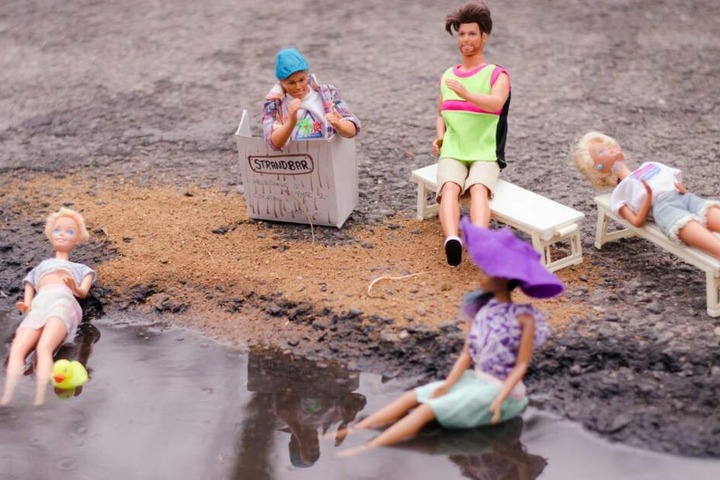 Die Anwohner haben sich kreative Foto-Ideen einfallen lassen, um auf die Situation aufmerksam zu machen