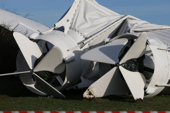 Das Luftschiff hatte sich von einem Haltemast losgerissen.