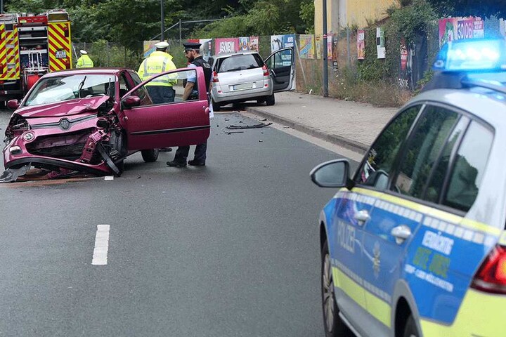 Polizei und Feuerwehr vor Ort.