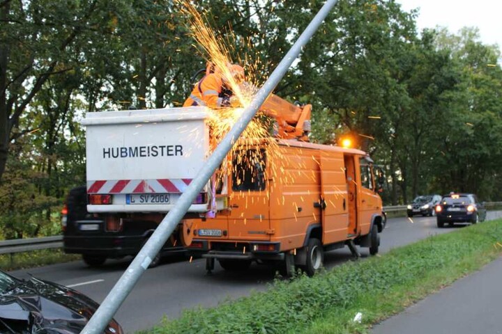 Experten mussten die Laterne anschließend abflexen.