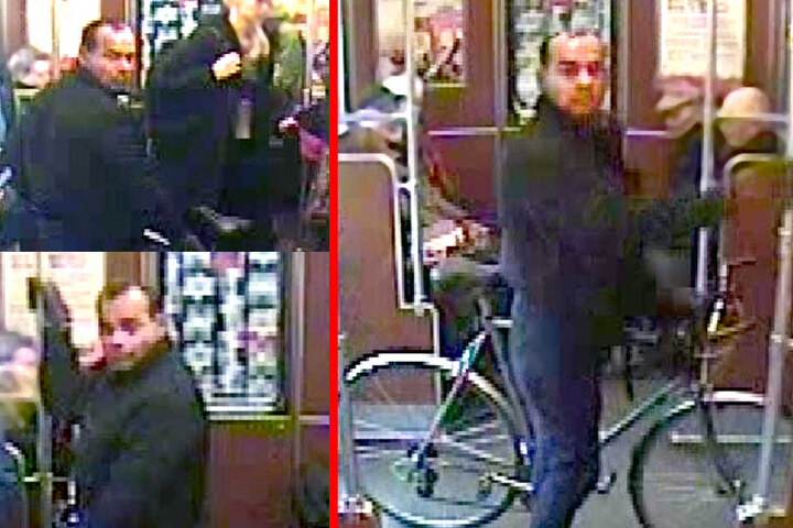Tatverdächtiger aufgenommen in einem Zug der Linie U3.