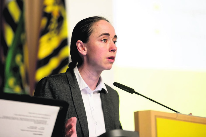 Sozialbürgermeisterin Kristin Kaufmann (40, Die Linke).
