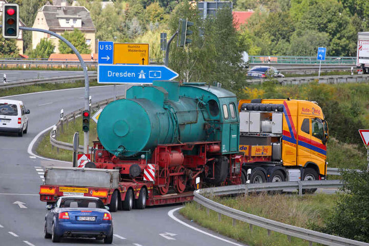 Auf der Fahrt über die A4.