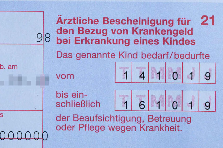 Der Krankenschein vom Arzt zeigt: Es ging lediglich um drei Tage, ab Donnerstag hätte Claudia Schmidt ihren Dienst antreten können.