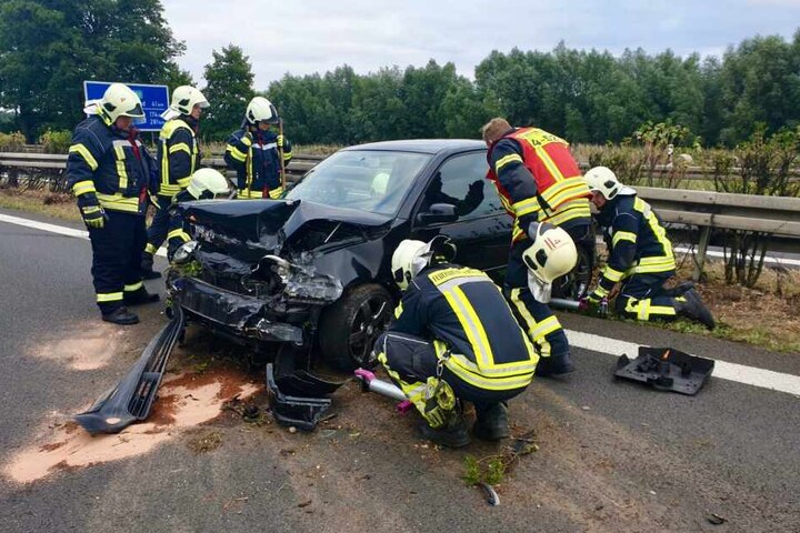 Der Fahrer kam ins Krankenhaus.