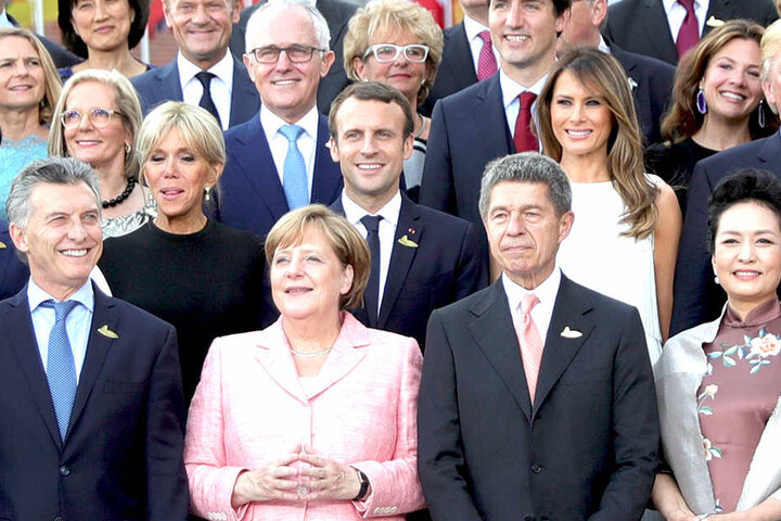 Das sogenannte "Familienfoto" vor dem Konzert in der Elbphilharmonie.