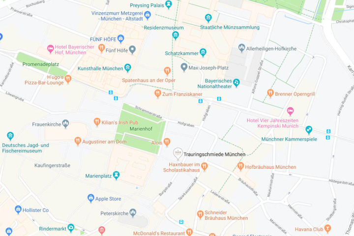 Der Vorfall ereignete sich am Marienhof in München.