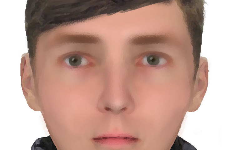 Dieses Phantombild stellt den zweiten Täter dar, der bei der Flucht den Rucksack mit der Beute trug.