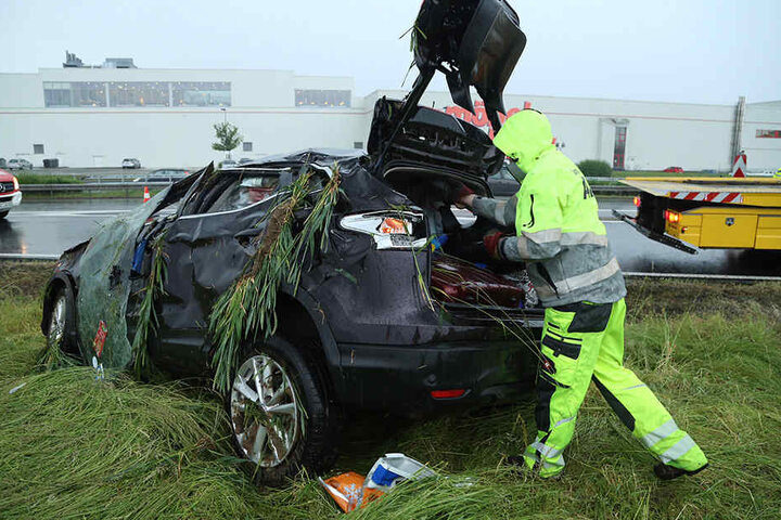 Die Autobahn musste zwischenzeitlich gesperrt werden.