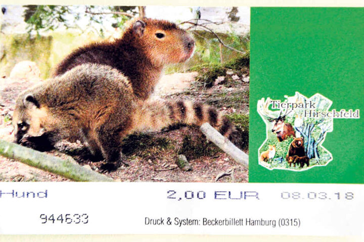 Zwei Euro kostet die Hunde-Eintrittskarte.