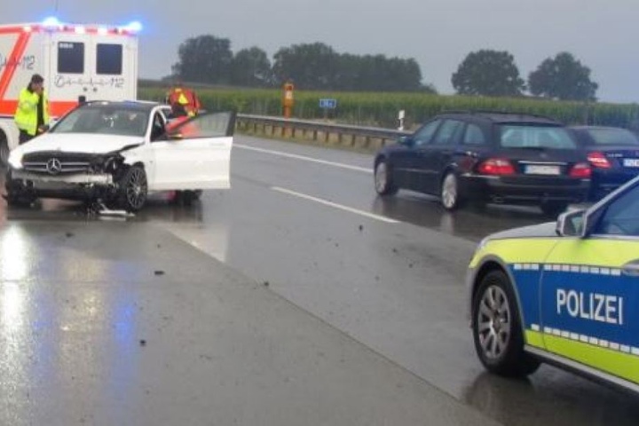 Bild von der Unfallstelle.