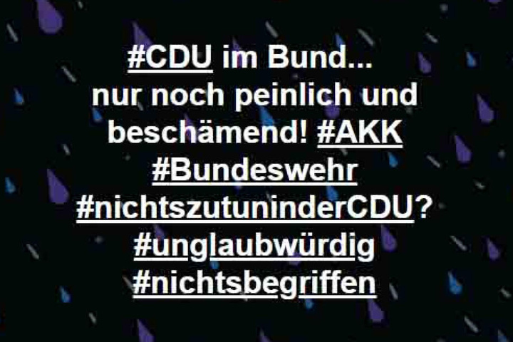 So pöbelte der Noch-Landtagsabgeordnete.