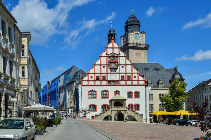 Das Plauener Rathaus wird derzeit saniert.