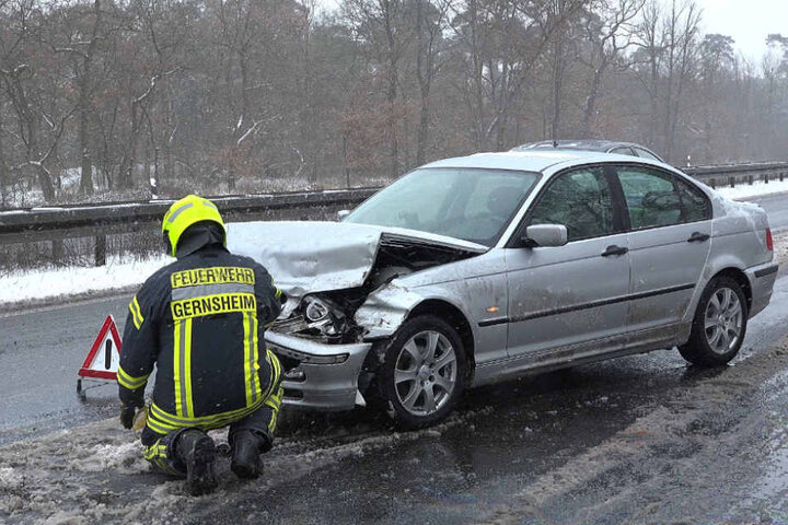 An dem BMW entstand zum Glück nur ein Blechschaden.