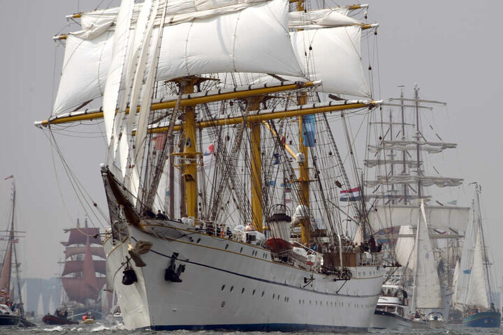 Das Segelschulschiff bei der Kieler Woche. (Archivbild)