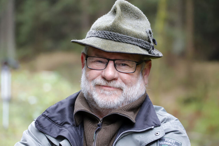 Förster Holger Stark (62) aus dem Revier Eibenstock.