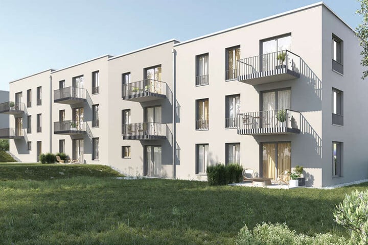 Die künftigen Sozialwohnungen sollen alle einen Balkon oder eine Terrasse bekommen.