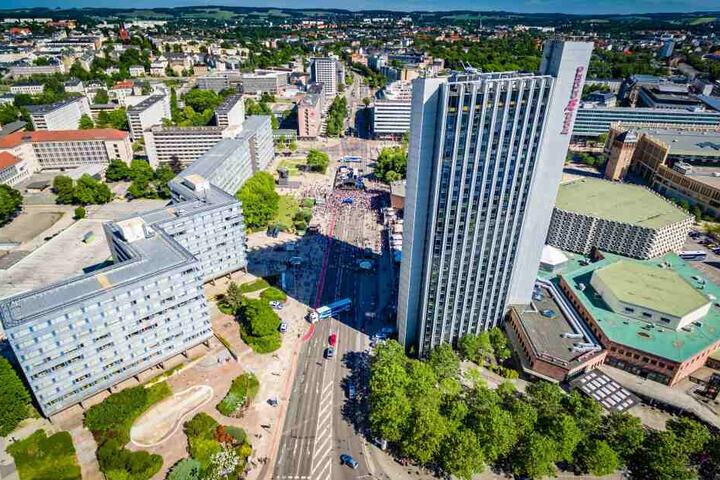 Im Chemnitzer Zentrum erreichten die Linken ihr bestes Ergebnis.