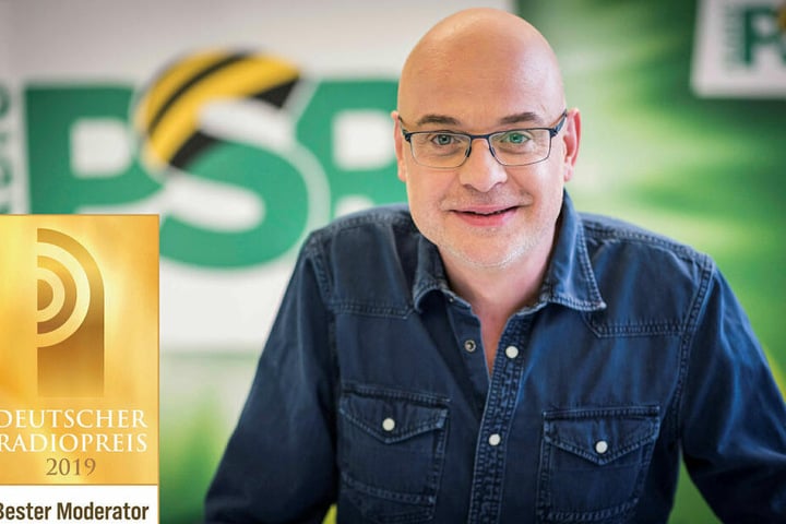 Steffen Lukas (49) moderiert seit 1993 bei Radio PSR, wurde erst im September als "Bester Moderator" Deutschlands ausgezeichnet.