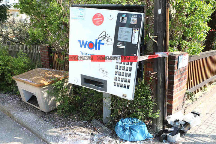 Auf der Boderitzer Straße in Dresden alarmierte eine Zeugin die Polizei wegen der Sprengung.