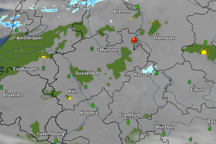 Außerdem liegt weiterhin ein Wolkenschleier über unserer Region. Kommende Woche wird sich die Sonne nur selten blicken lassen.