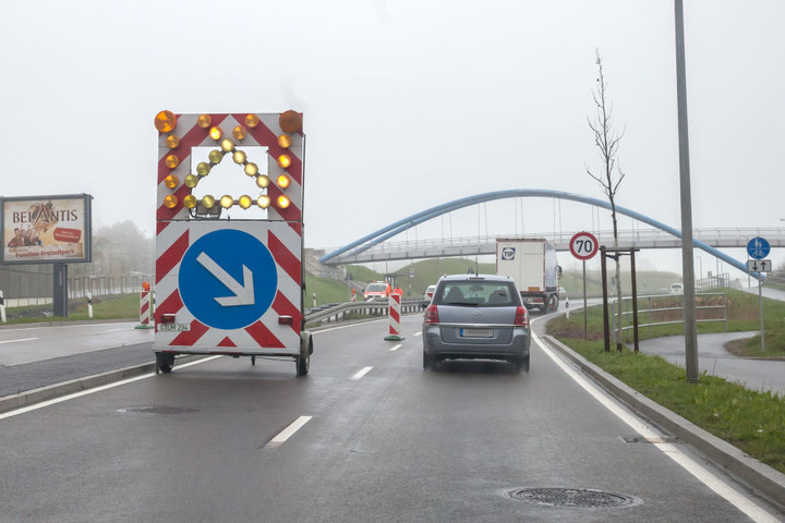 Jetzt wird‘s eng: Die Zschopauer Straße wird schon wieder saniert.