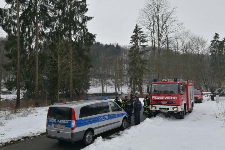 Suche nach vermisster Person an der Mulde zwischen Penig und Amerika (Sachsen).
