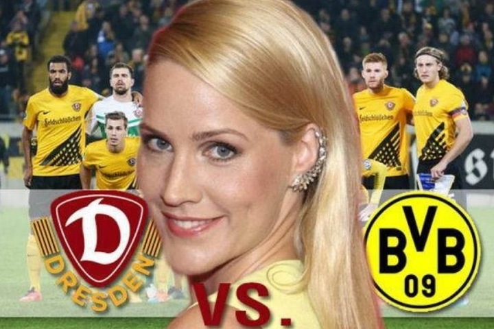Tagesschau-Sprecherin Judith Rakers bescherte Dynamo einst als Losfee Borussia Dortmund.