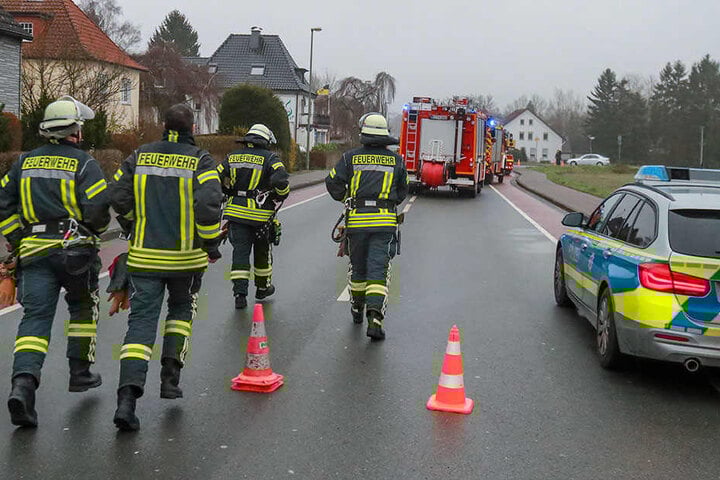 Ein Großaufgebot rückte in Bielefeld aus.