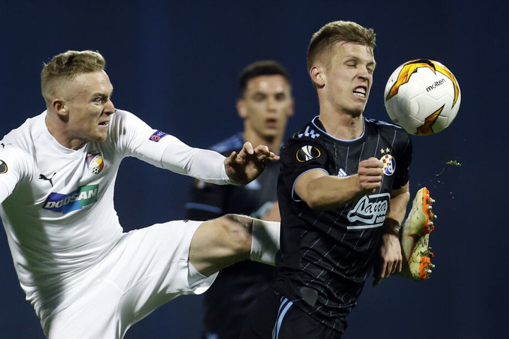 Billig wird der Mann von Dinamo Zagreb allerdings nicht. Demnach bieten die Roten Bullen 16 Millionen plus Bonuszahlungen für Olmo (r.).