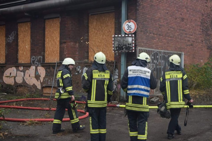 Die Kameraden der Kölner Feuerwehr.