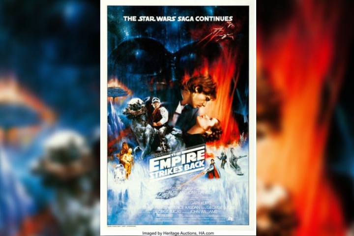 Das Filmplakat aus den 80er-Jahren zum Film "The empire strikes back": Das Live-Konzert gibt's am Sonntag – nur in Hamburg.