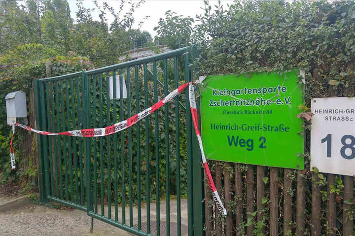 Direkt an den Bereich des Bombenfundes grenzt eine Kleingartensparte.
